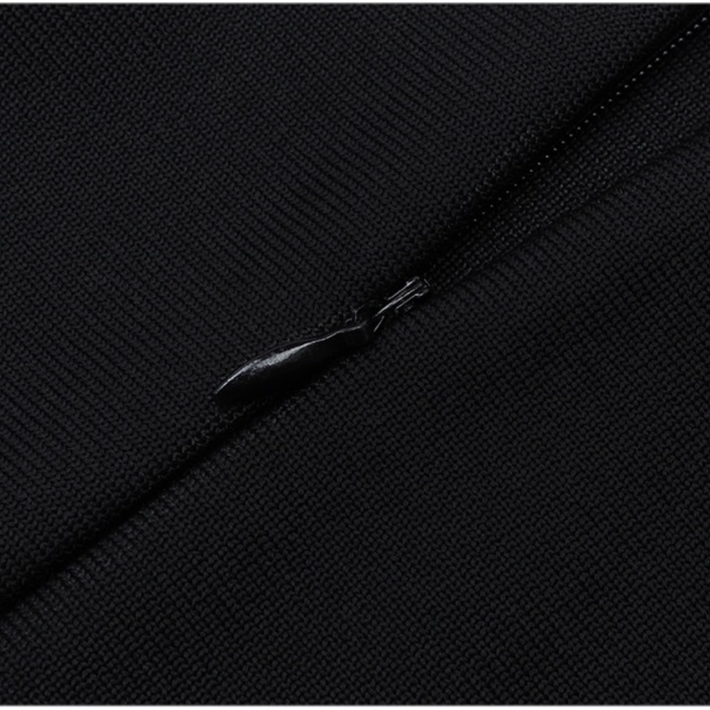 Bandage Waist Detail Bodycon Dress in Black - Picture 10 of 14